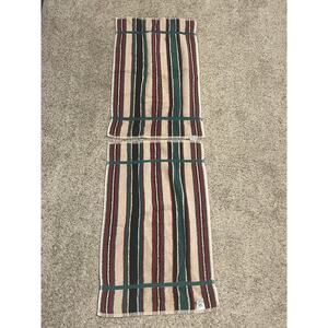 Striped Cannon Hand Towels (2) 16 x 26 Vintage